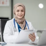 portrait muslim middle age female 600nw 2446402607